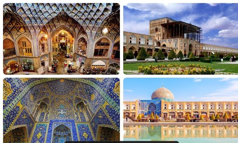 بناهای تاریخی اطراف میدان نقش جهان