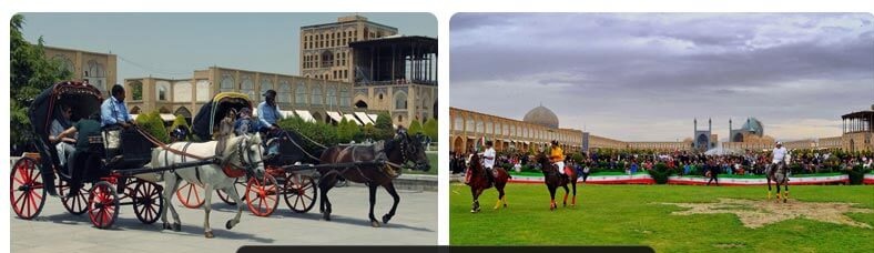 تفریحات و تجربه‌های گردشگری در میدان نقش جهان