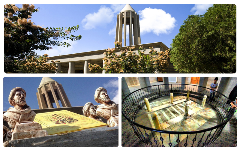 بخش‌های مختلف آرامگاه بوعلی سینا