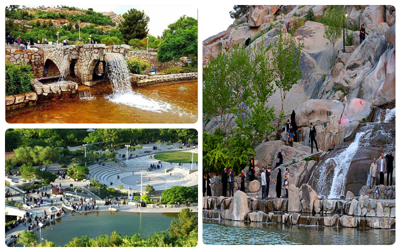 بخش‌های مختلف پارک کوهسنگی مشهد